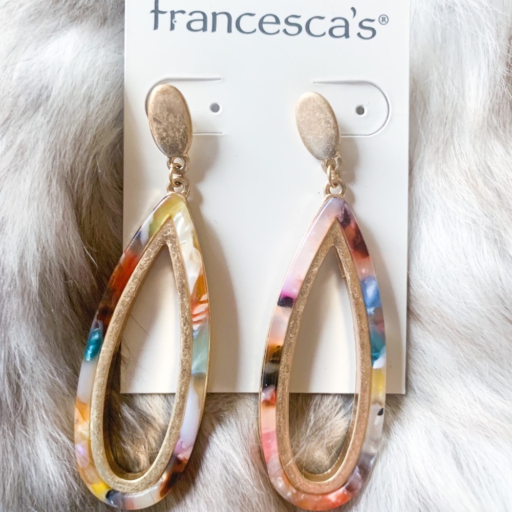 Francesca’s multi color earrings.